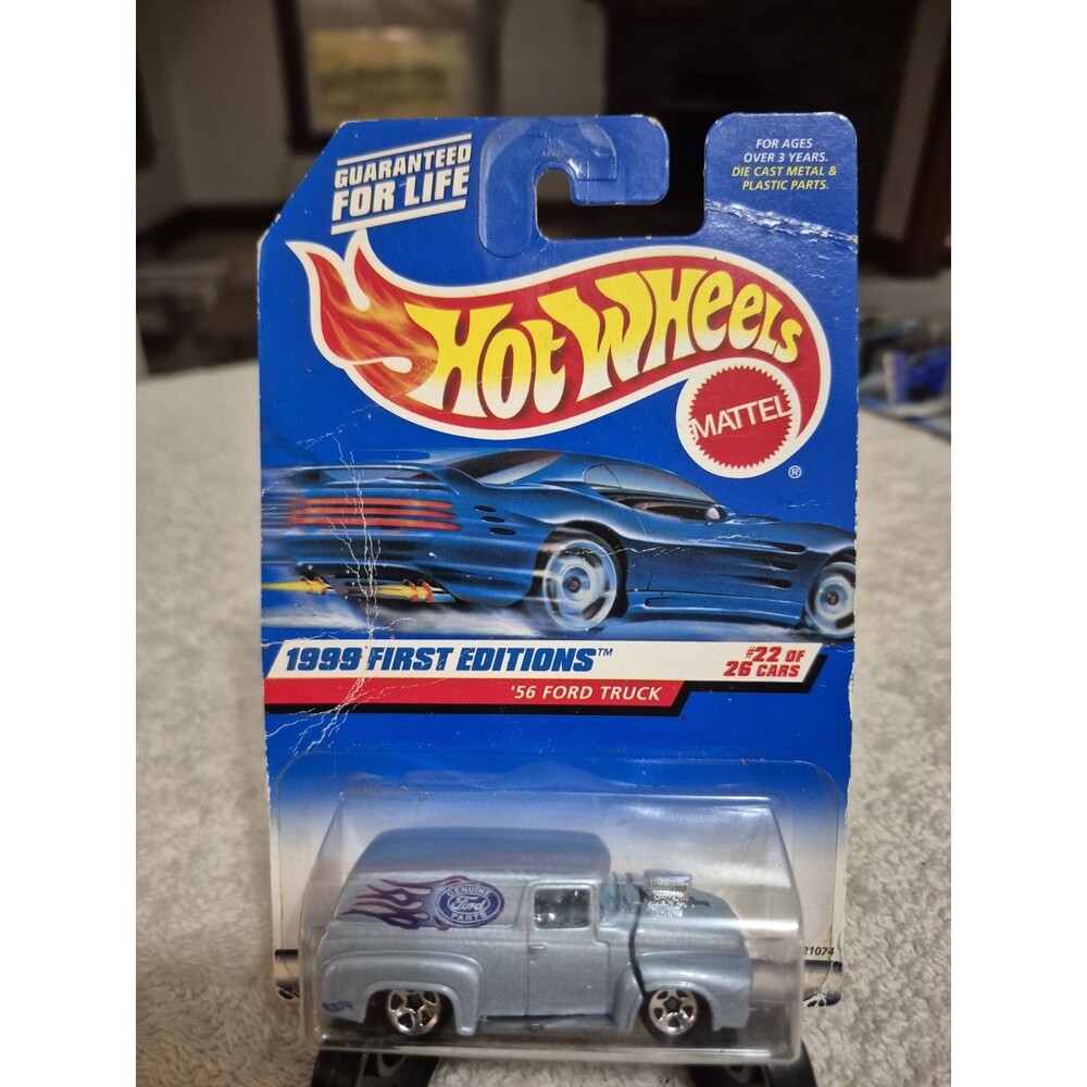 Hot Wheels 56 Ford Truck Blue Gray 1999 First Editions (2723)